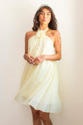 Vestido halter amarillo