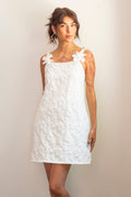 Vestido blanco con flores