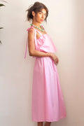 Vestido largo rosa