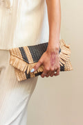 Bolso negro con beige
